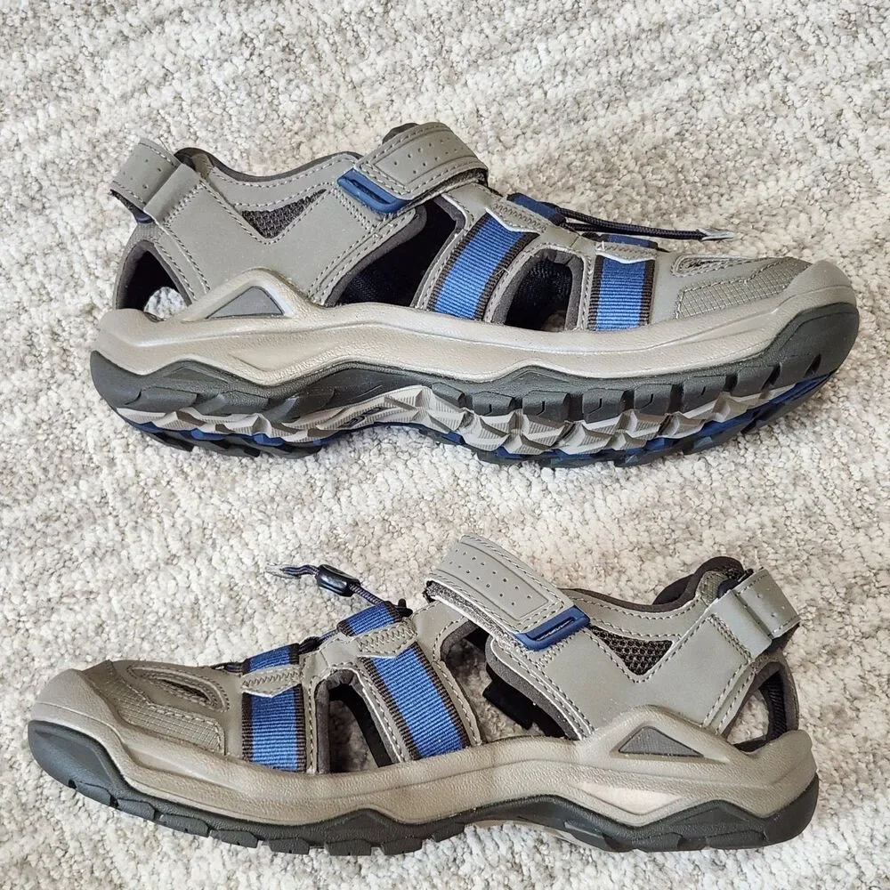 Teva men's Omnium 2 Water Hiking Sandals gray blue size 8 NWOT/Box